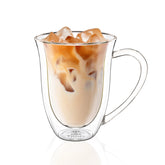 Wilmax Doppelwandiger Thermoglas-Becher, 400 ml, WL-888727/A